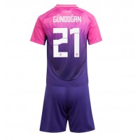 Camisa de Futebol Alemanha Ilkay Gundogan #21 Equipamento Secundário Infantil Europeu 2024 Manga Curta (+ Calças curtas)